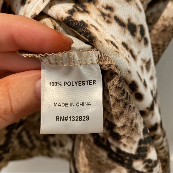 Revolve x Superdown Snakeskin Wrap Skirt - Picture 7 of 8